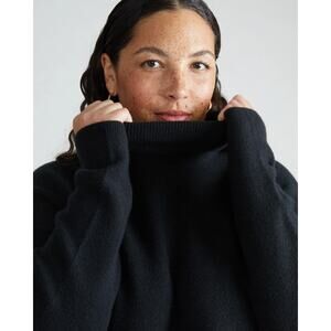 Universal Standard Blanket Turtleneck Sweater 4XS 00 0 Black 2XS NWT Wool Alpaca